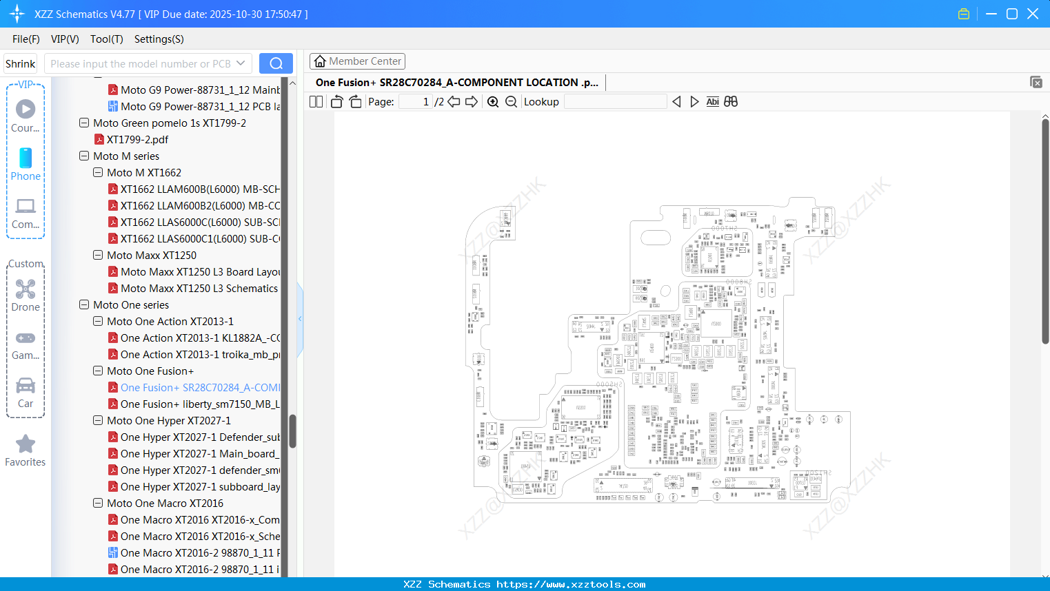 Motorola One Fusion+ SR28C70284_A-COMPONENT LOCATION